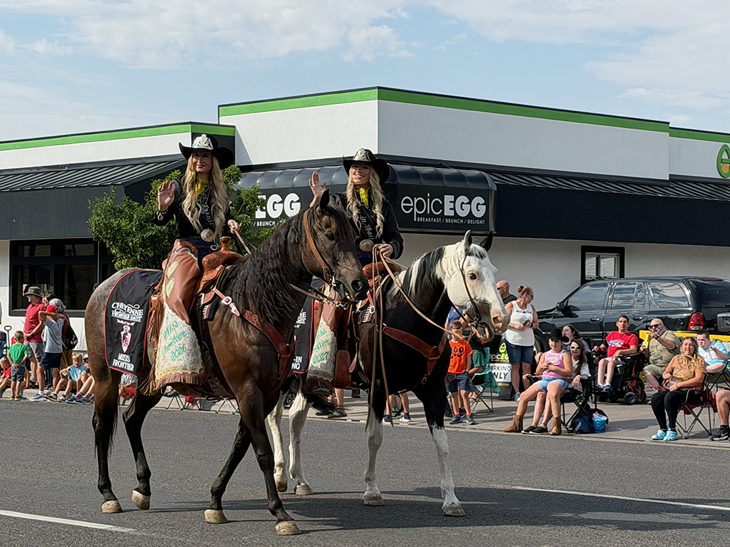 Miss Frontier, Katherine Olson and her Lady-in-Waiting, Meadow Anne Marie King