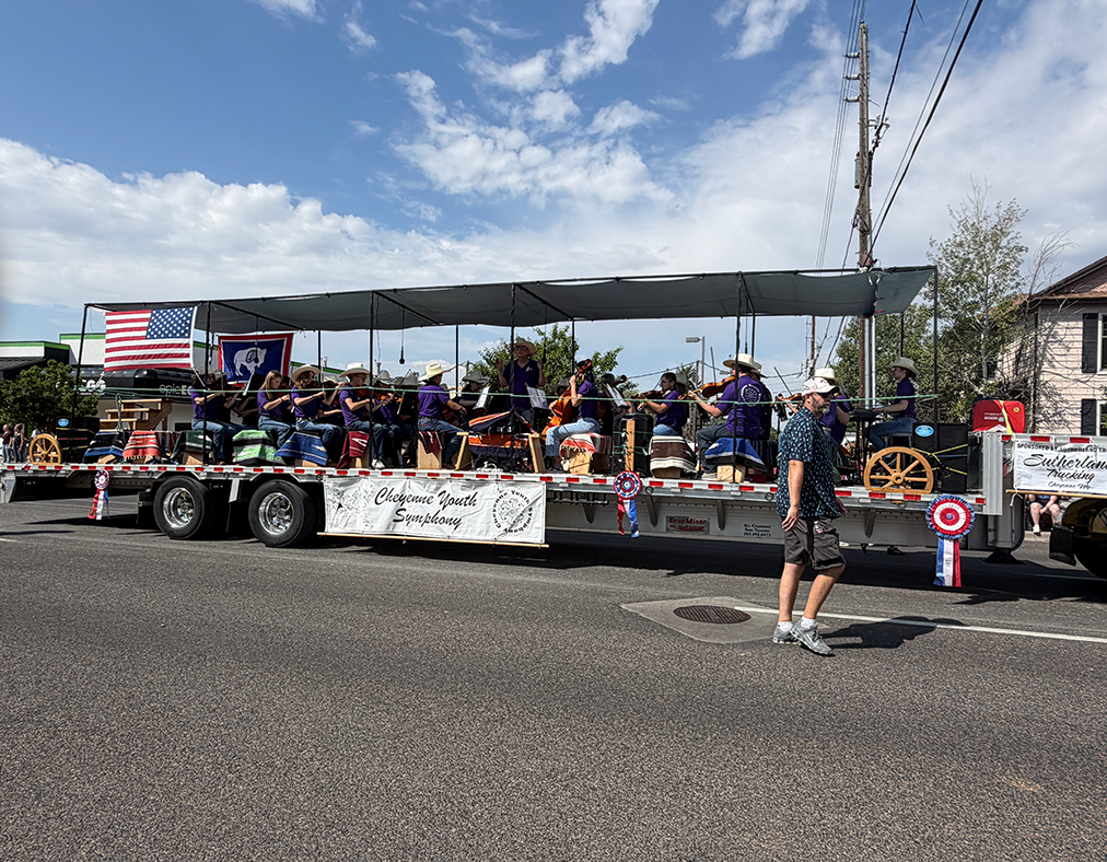 Cheyenne Youth Symphony Float.