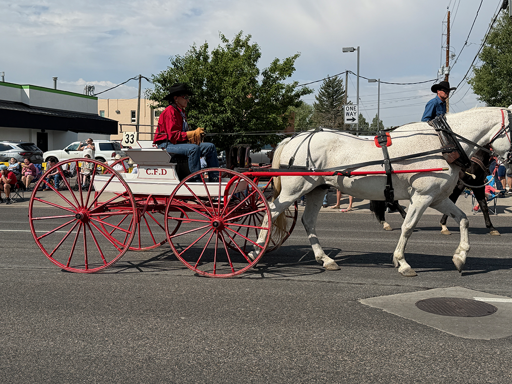 A small concord wagon.