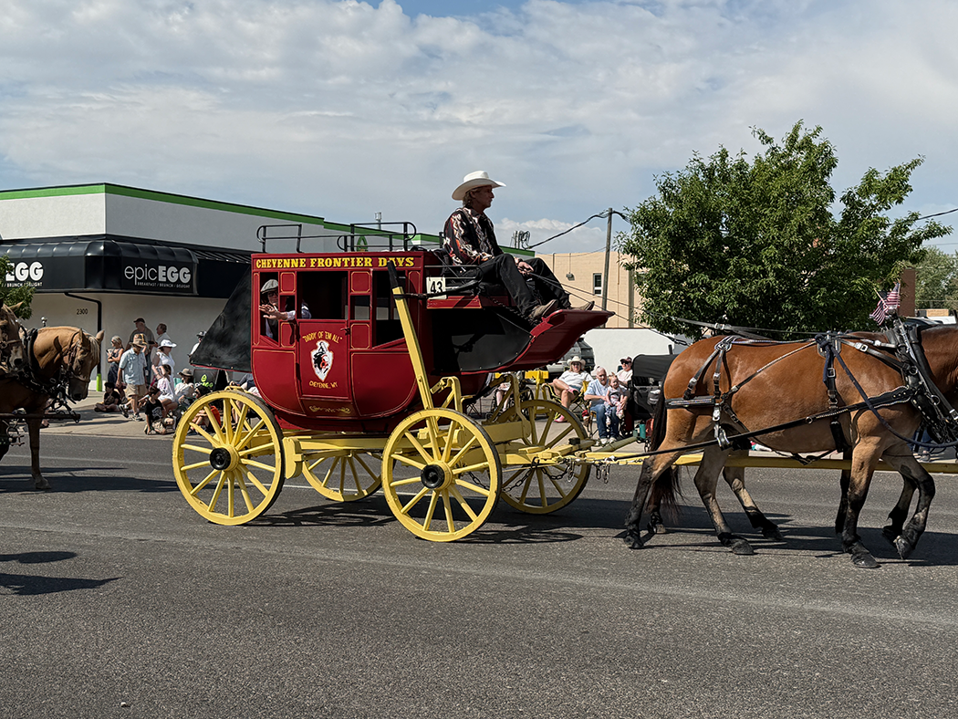 A replica of the DEADWOOD STAGECOACH.